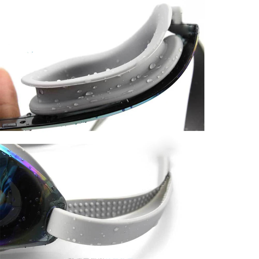 Swimming Goggles Anti-Fog Professional Swim Glasses No Leaking Electroplate Diving Glasses for Women Men Youth Kids