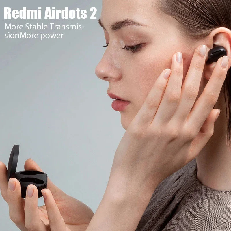 Xiaomi Redmi Airdots 2 Wireless Bluetooth Headset with Mic Earbuds Airdots 2 Fone Bluetooth Earphones Wireless Headphones