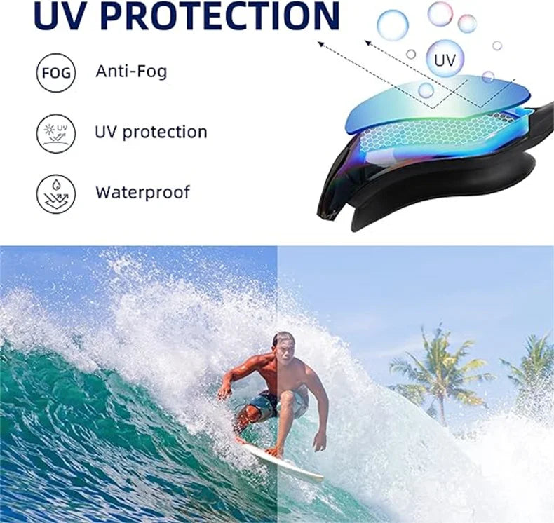 ARENA Professional Anti-Fog HD Swimming Goggles Leak Proof  Protection Glasses Men Women Adjustable Silicone Swim EYEWEAR