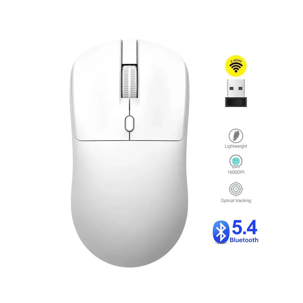 2.4G Wireless Mouse Gaming Mouse Ergonomic Mice 800-1200-1600 DPI Mouse Rechargeable Office Mice for PC Laptop Macbook Pro
