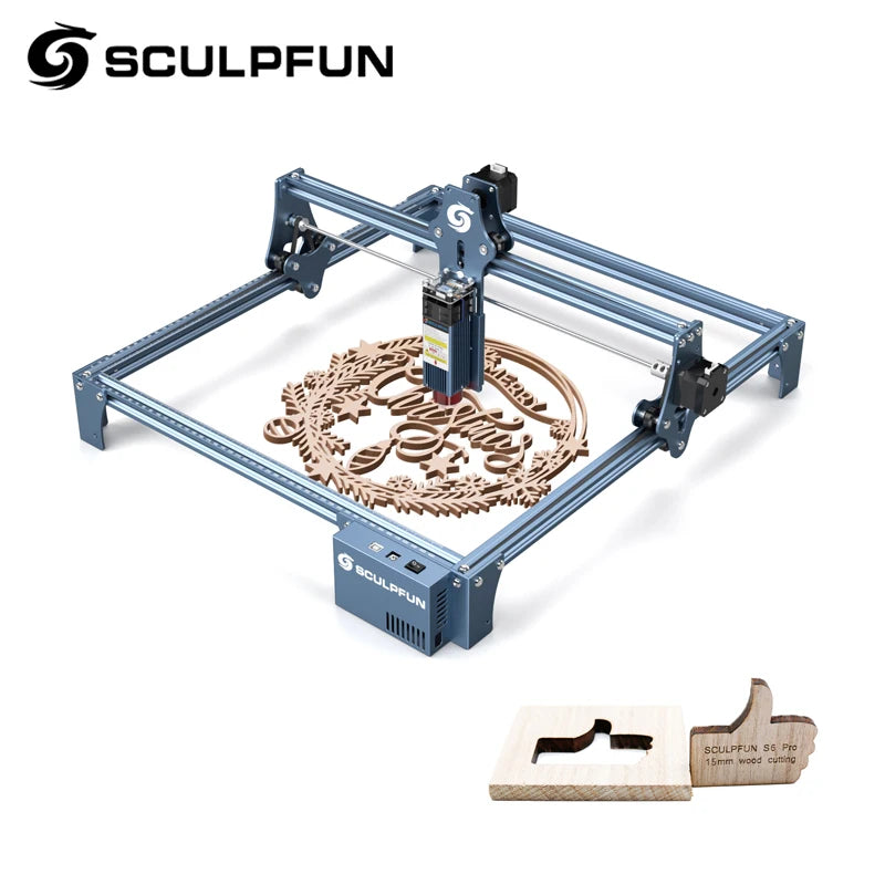 SCULPFUN S9 5.5W Laser Engraver, 0.06mm Ultra-Fine Compressed Spot, Diode Laser, 0.08mm High Precision, Engraving Area 410*420mm