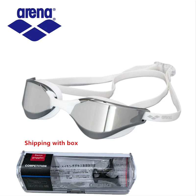 ARENA waterproof and anti fog racing professional high-definition swimming goggles UV400 competition training swimming equipment