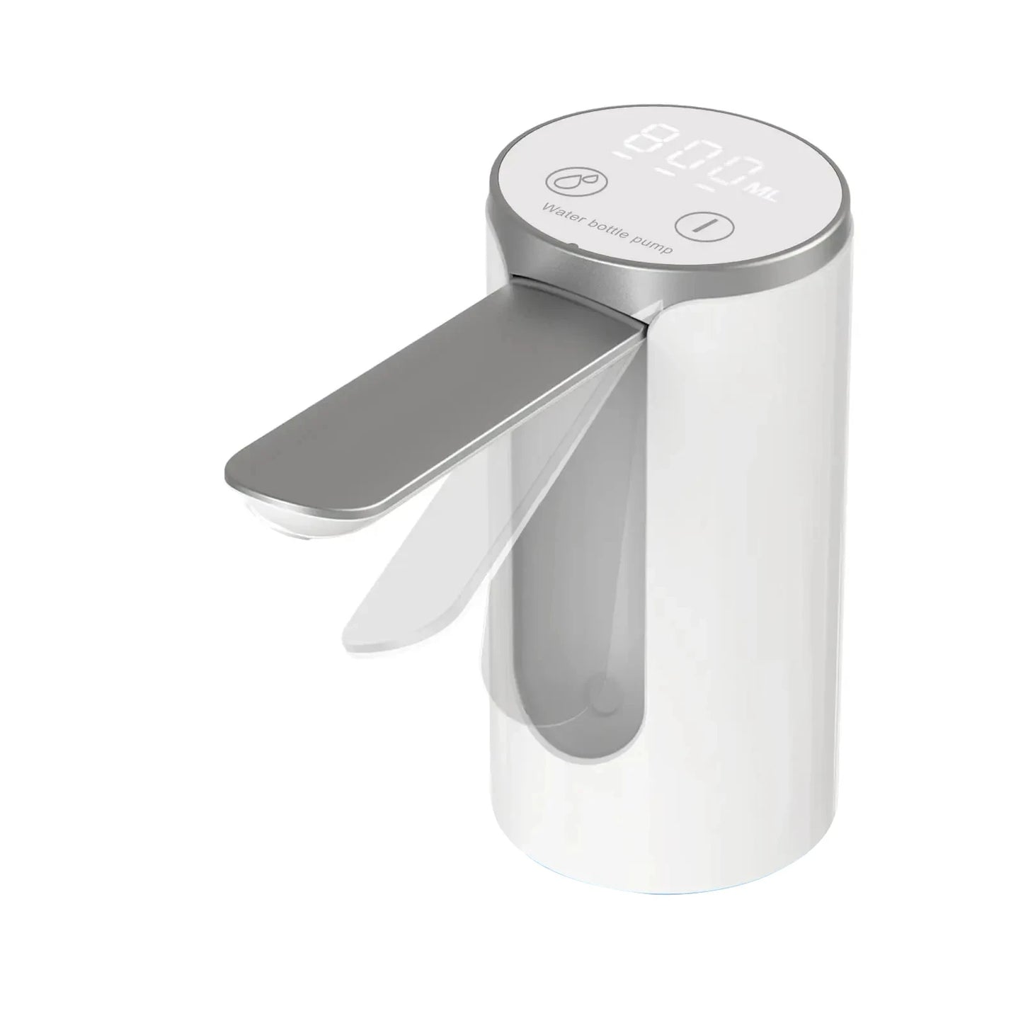 LED Display Water Bottle Pump Foldable Electric 1200mah Type C Rechargeable Automatic Stop Touch Button 3 Quantitative Settings