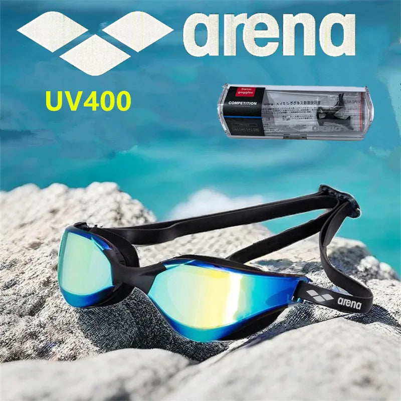 ARENA waterproof and anti fog racing professional high-definition swimming goggles UV400 competition training swimming equipment
