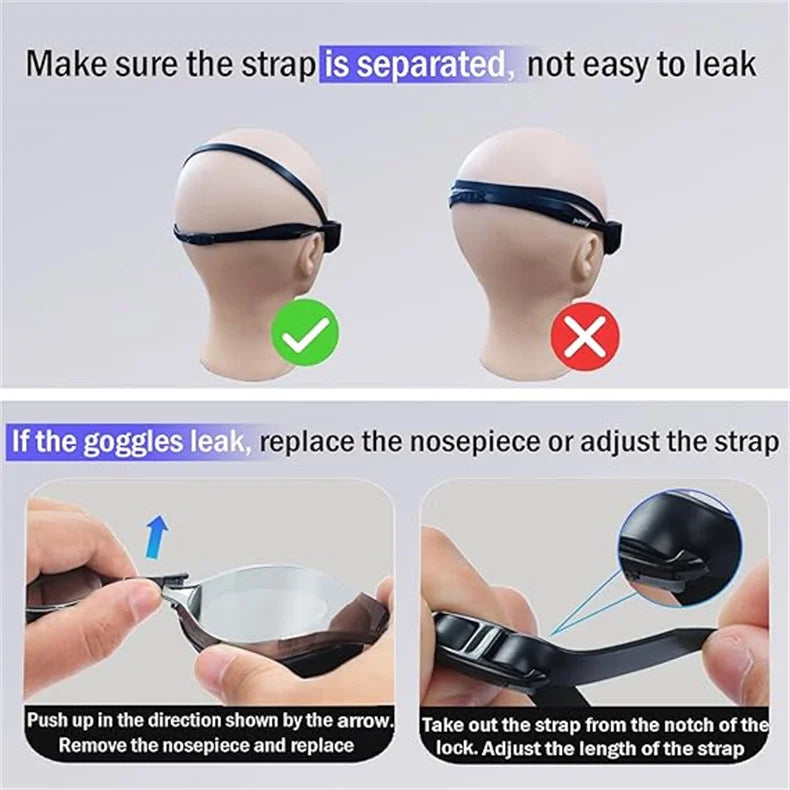 ARENA Professional Anti-Fog HD Swimming Goggles Leak Proof  Protection Glasses Men Women Adjustable Silicone Swim EYEWEAR