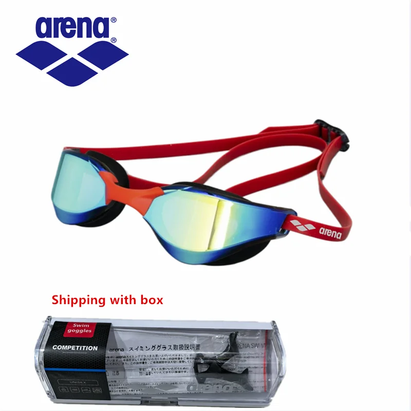 ARENA waterproof and anti fog racing professional high-definition swimming goggles UV400 competition training swimming equipment