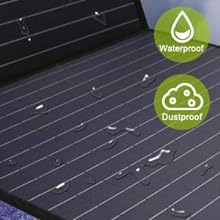 ALLPOWERS 400W / 200W / 140W / 100W / 60W Solar Charger，Portable Waterproof Foldable Solar Panel for Camping RV Garden Roof