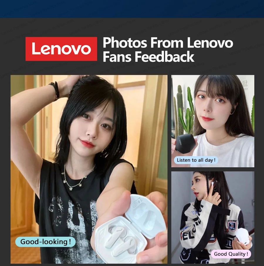 Lenovo GM2 Pro Gaming Earphones Bluetooth 5.3 Sport Headset Dual Mode HD Call Noise Reduction Earbuds with Mic Music Earphones
