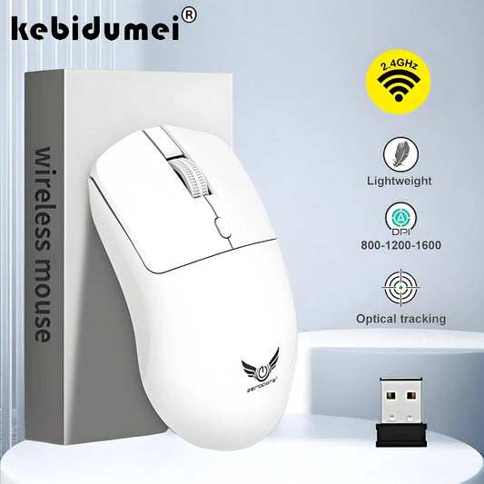 2.4G Wireless Mouse Gaming Mouse Ergonomic Mice 800-1200-1600 DPI Mouse Rechargeable Office Mice for PC Laptop Macbook Pro