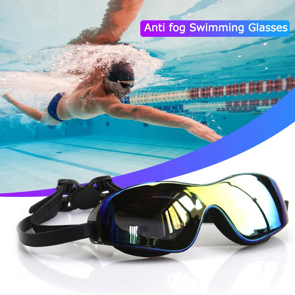 Swimming Goggles Anti-Fog Professional Swim Glasses No Leaking Electroplate Diving Glasses for Women Men Youth Kids