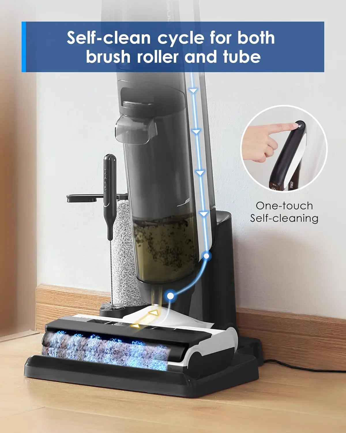 Tineco Smart Wet Dry Vacuum Cleaners, Floor Cleaner Mop 2-In-1 Cordless Vacuum For Multi-Surface, Lightweight And Handheld,