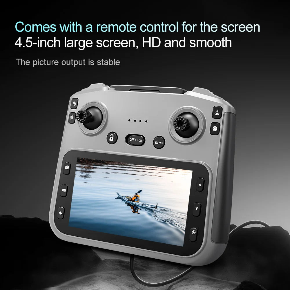 V168 PRO MAX GPS Drone Professional 8K Camera Aerial FPV Brush Avoiding Obstacle with Large Screen Remote Control Folding Drone