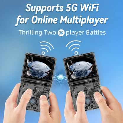 ANBERNIC RG35XXSP Retro Flip Handheld Game Console 3.5" IPS Screen Linux H700 Video Game Player Support Streaming WIFI Bluetooth