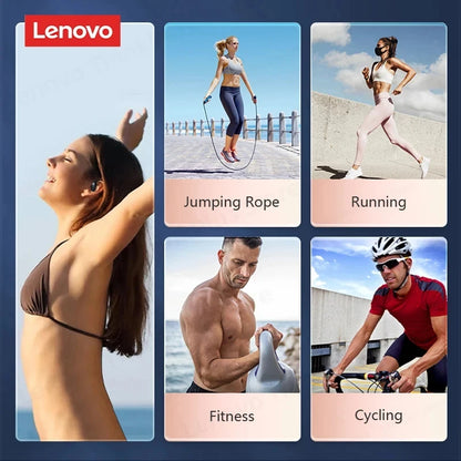 Ship From US Lenovo LP75 Bluetooth 5.3 Headphones Wireless Music Earphones LED Digital Display Noise Reduction Game Earbuds New
