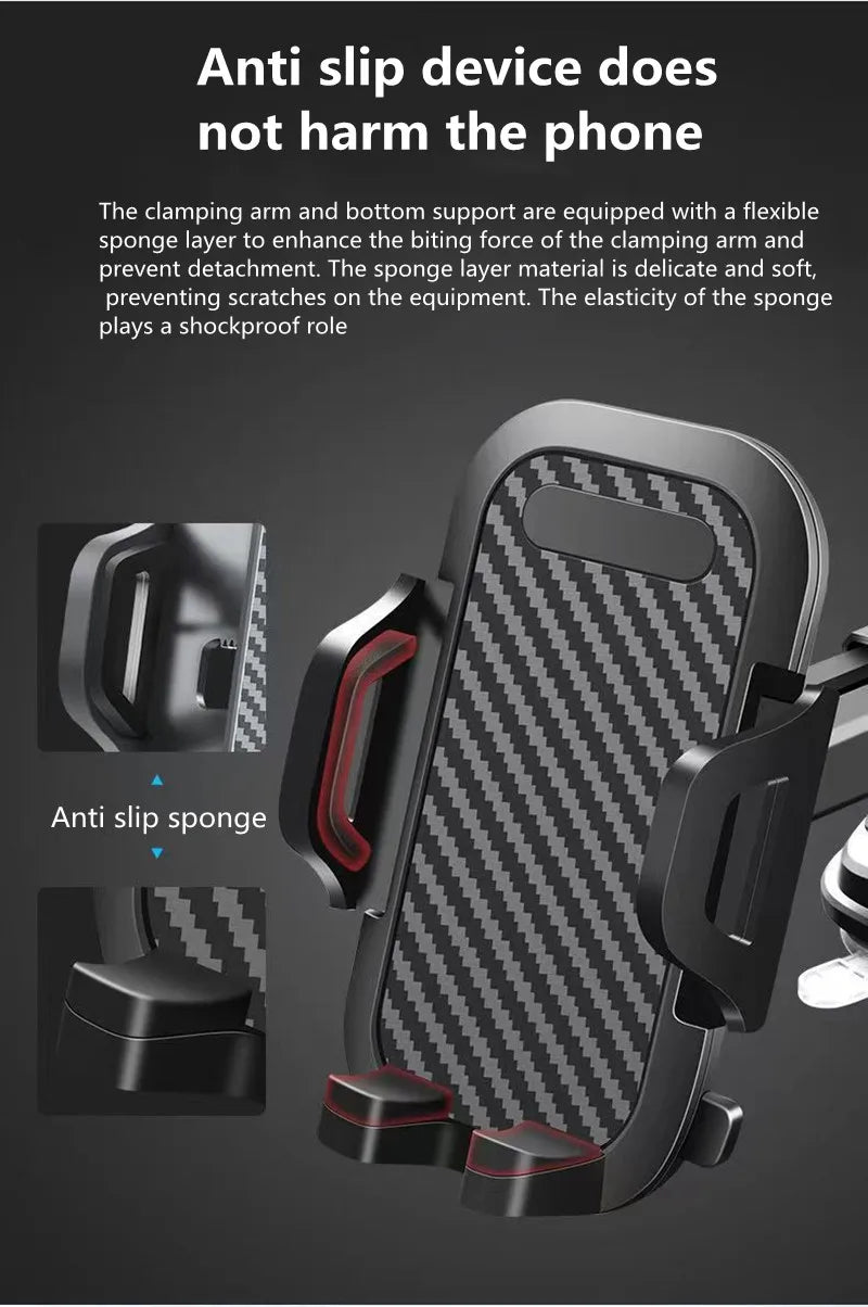 2025 NEW Universal Sucker Car Phone Holder 360° Windshield Car Dashboard Mobile Cell Support Bracket for Smartphones