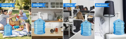 LED Display Water Bottle Pump Foldable Electric 1200mah Type C Rechargeable Automatic Stop Touch Button 3 Quantitative Settings