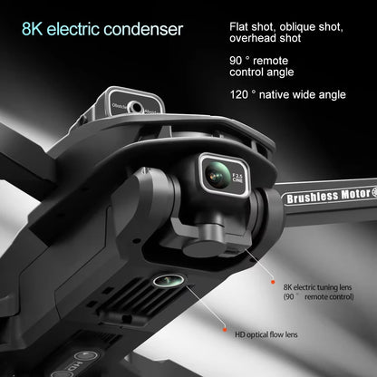V168 PRO MAX GPS Drone Professional 8K Camera Aerial FPV Brush Avoiding Obstacle with Large Screen Remote Control Folding Drone