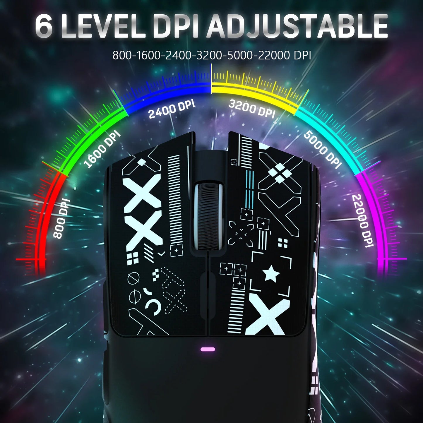ATTACK SHARK X11 PixArt PAW3311 Three Mode Wireless Gamer Mouse Charging Dock Gaming Sensor, BT/2.4G Wireless Mouse