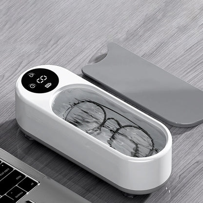 1pc High-Frequency Ultrasonic Glasses Cleaner Machine - Wireless Control, Multi-Purpose Cleaning for Eyewear and Accessories