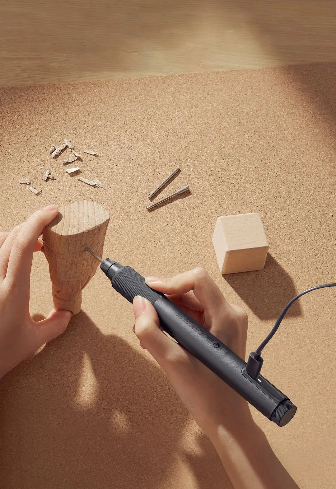 Xiaomi Mijia Electric Grinding Pen 22000r/min Brushless Motor Fast Carving Polishing Burnishing Drilling Mini Grinder Home Tool