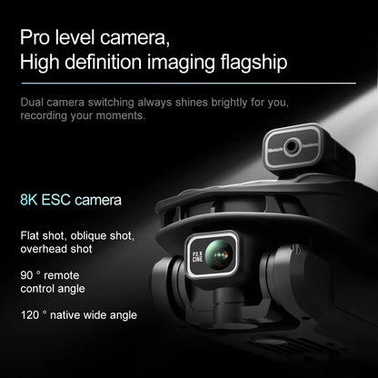 V168 PRO MAX GPS Drone Professional 8K Camera Aerial FPV Brush Avoiding Obstacle with Large Screen Remote Control Folding Drone