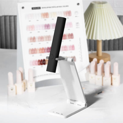 Mini UV Light for Gel Nails, LED Nail Lamp Handheld with Stand, Portable Nail Dryer Rechargeable USB Cordless for Fast Drying