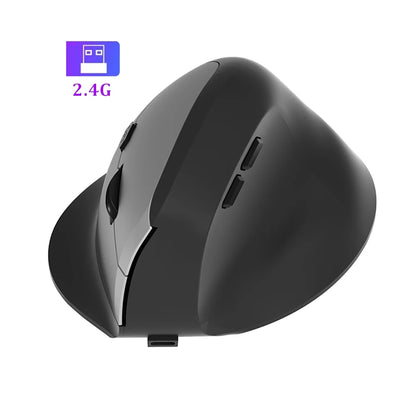 Bluetooth Mouse Vertical Mouse Ergonomic 2.4G Wireless Optical Mice 3 Adjustable DPI 800/1200/1600 6 Buttons for Laptop Desktop