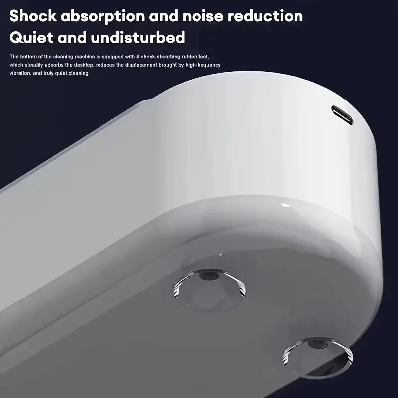 1pc High-Frequency Ultrasonic Glasses Cleaner Machine - Wireless Control, Multi-Purpose Cleaning for Eyewear and Accessories