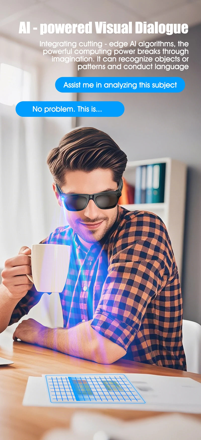 4K AI Smart Photochromic Glasses Multifunction Camera Bluetooth Call Voice Assistant Music Player Translate Glasses For Xiaomi