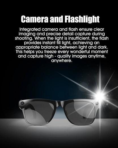 4K AI Smart Photochromic Glasses Multifunction Camera Bluetooth Call Voice Assistant Music Player Translate Glasses For Xiaomi
