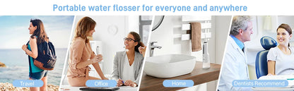 Sejoy Cordless Electric Water Flossers for Teeth Water Dental Flosser Portable Oral Irrigator Rechargeable