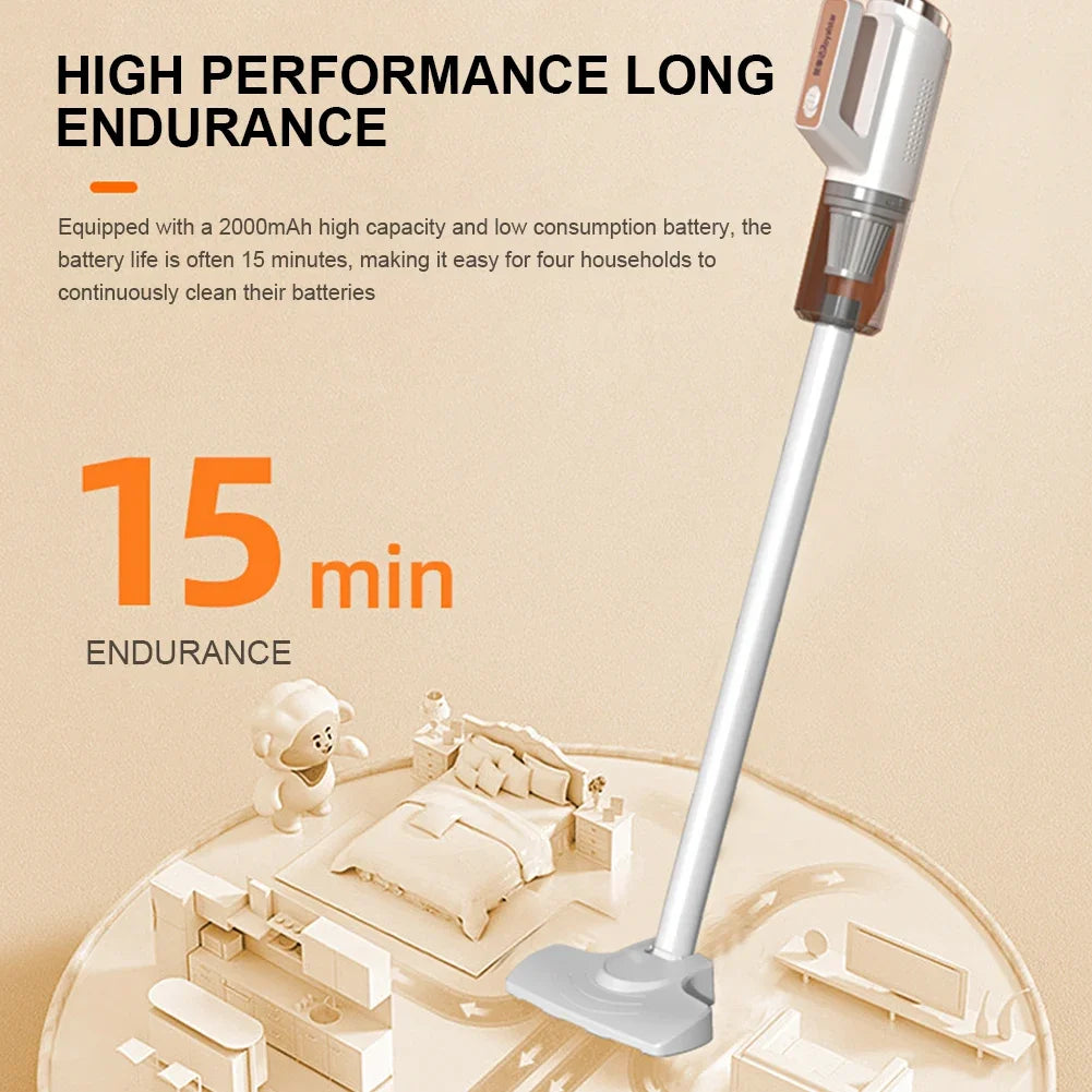 Portable Dust Buster Cordless Handheld Vacuum Cleaner 35500RPM Handheld Dust Collector 13000Pa Mini Car Hoover Home Car Dual Use