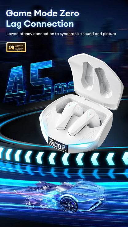 Lenovo XT53 Wireless Upgrade Bluetooth 5.4 Earphones Ultra Long Endurance Low Latency Gaming Headset LED Digital Display Earbuds