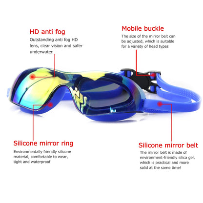 Swimming Goggles Anti-Fog Professional Swim Glasses No Leaking Electroplate Diving Glasses for Women Men Youth Kids