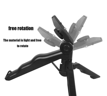 STTKGZD Smartphone Vlogging Kit With Tripod Phone Holder Mini Microphone Fill Light Starter Handle Portable Stabilizer Bracket