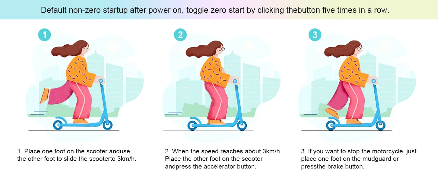 RCB R12 Electric Scooter for Kids Age 6-12, Colorful Lights, 6.5" Foldable E Scooter, LED Display, Lightweight Electric Scooter