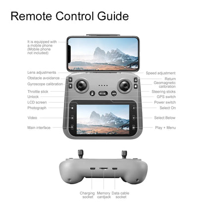 V168 PRO MAX GPS Drone Professional 8K Camera Aerial FPV Brush Avoiding Obstacle with Large Screen Remote Control Folding Drone