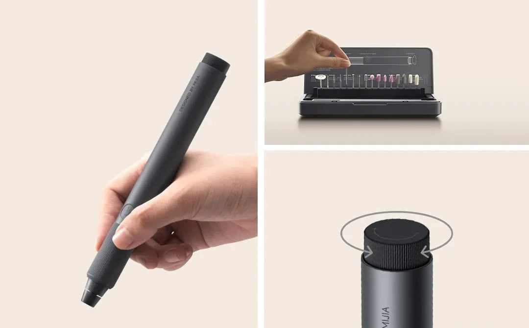 Xiaomi Mijia Electric Grinding Pen 22000r/min Brushless Motor Fast Carving Polishing Burnishing Drilling Mini Grinder Home Tool