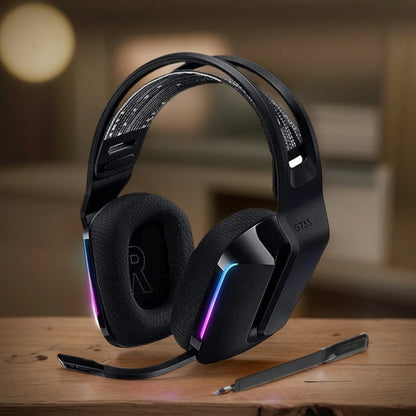 Wireless Gaming Headset Mic Aux 3.5mm Wireless Headphone Replacement Microphone Headset Mic for Logitech G733 Gaming Headphones
