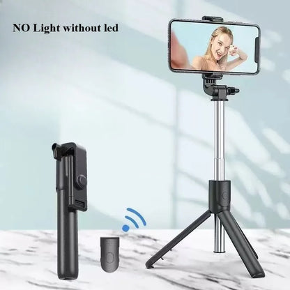 Wireless Bluetooth Selfie Stick Tripod Stand with Fill Light Remote Shutter Tripod For iPhone Samsung Xiaomi Live Phone Holder