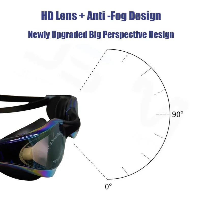 ARENA Professional Anti-Fog HD Swimming Goggles Leak Proof  Protection Glasses Men Women Adjustable Silicone Swim EYEWEAR
