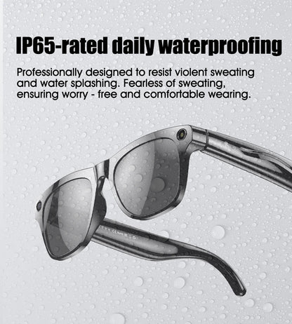 4K AI Smart Photochromic Glasses Multifunction Camera Bluetooth Call Voice Assistant Music Player Translate Glasses For Xiaomi